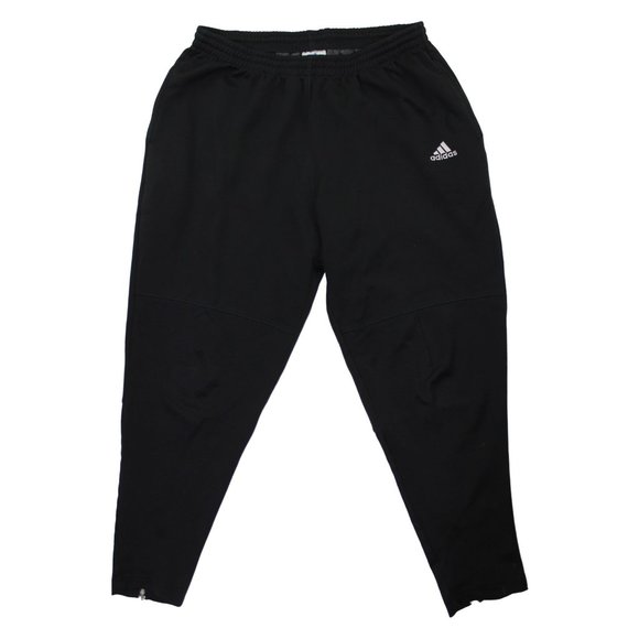 Adidas Black Drawstring Waist Jogger Sportswear Athletic Track Pants sz L - Picture 1 of 6
